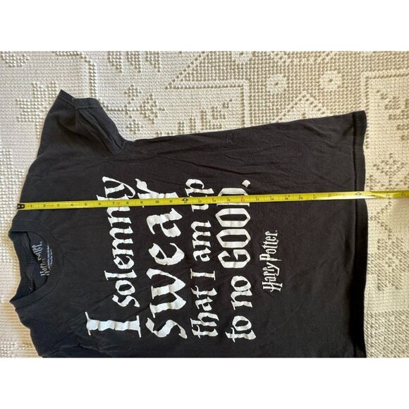 Harry Potter Women TShirt Short-Slv Black/White Sz S Novelty Cotton Casual Movie - Picture 9 of 10